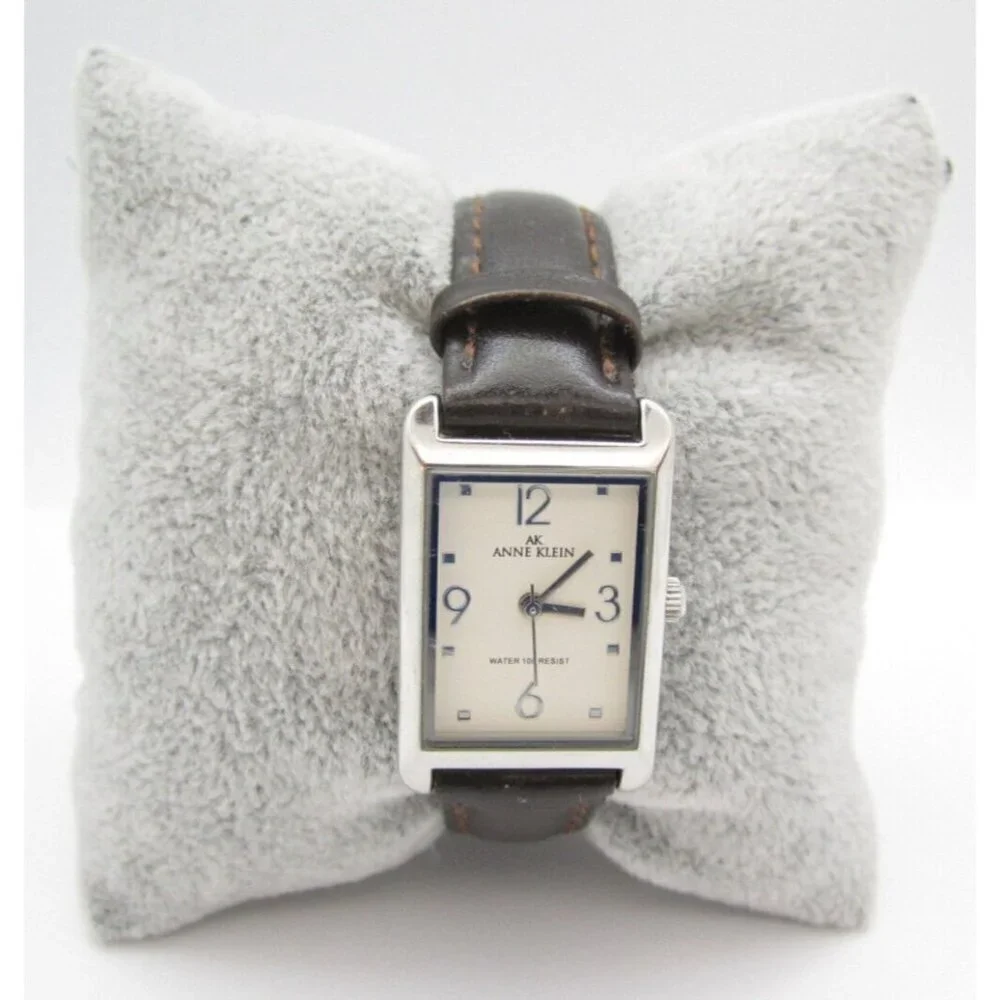 Women Anne Klein AK Quartz WR Analog 20 mm Tank Style Watch (H575) 